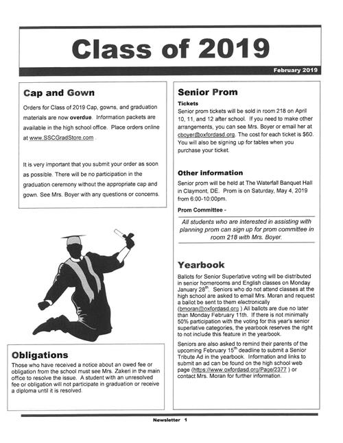 Newsletter page 1 Newsletter page 1